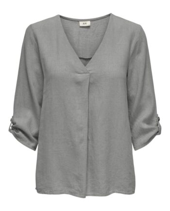 Jdy   Top   Say   Linen V neck Top   Wild Dove