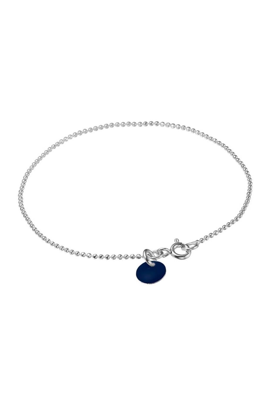Enamel   Armbånd   Ball Chain Silver   Midnight
