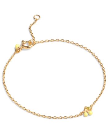 Enamel   Armbånd   Bracelet Cherry   Light Yellow