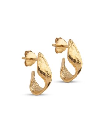 Enamel   øreringe   Hoops  Daia   Gold