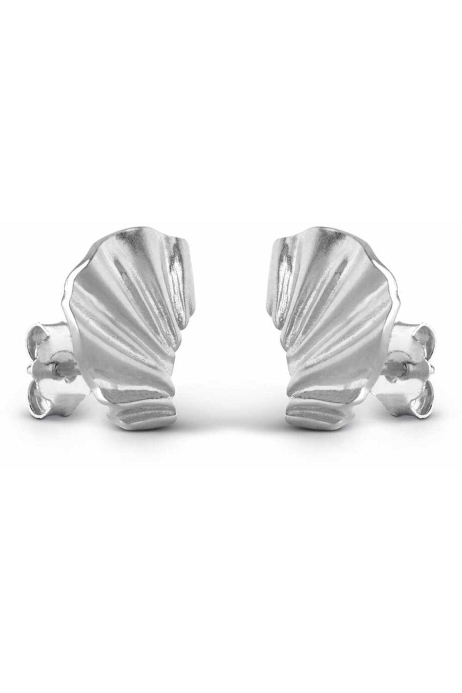 Enamel   øreringe   Mini Wave   Silver