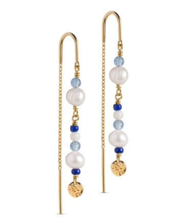 Enamel   øreringe   Sofia Earring   Marine gold