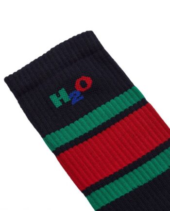 H o   Strømper   Crew Sock   Navy green red