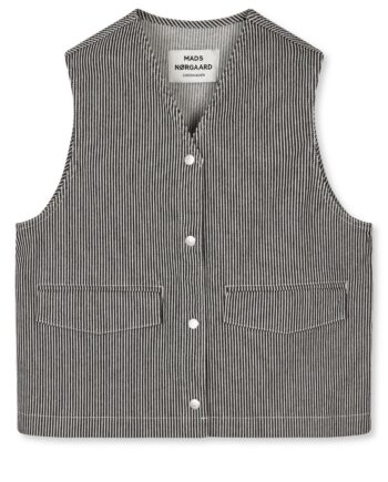 Mads Nørgaard   Vest   Hickory Punk Molly Vest   Black white
