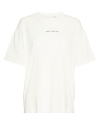 Ichi   T shirt   Ix Bexi Ss    Cloud Dancer W  Brown Patina