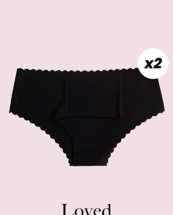 Loved By Lykke   Undertøj   Loved Panties  pack   Black