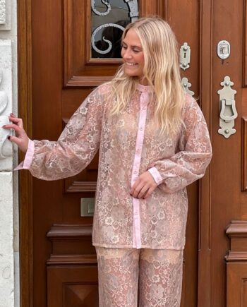 Loved By Lykke   Skjorte   Viola Lace Shirt   Rose Flower