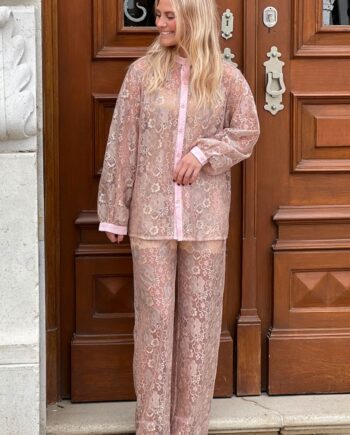 Loved By Lykke   Bukser   Viola Lace Pants   Rose Flower