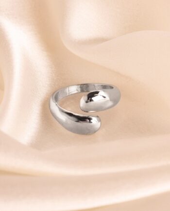 Lucky Lemon   Ring   Raindrop Ring   Sølvfarvet