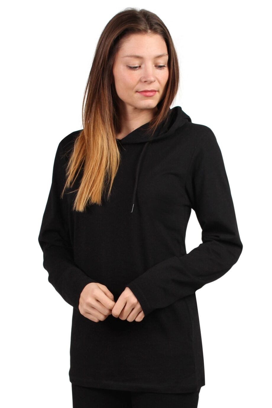 Lykke By Lykke   Bluse   Hooded Tee   Black