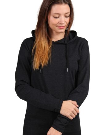 Lykke By Lykke   Bluse   Hooded Tee   Dark Grey