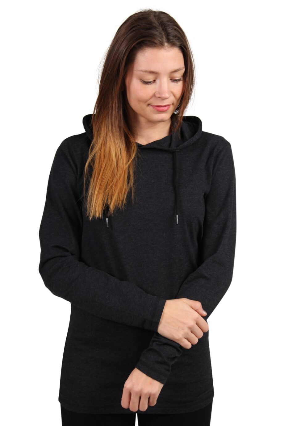 Lykke By Lykke   Bluse   Hooded Tee   Dark Grey