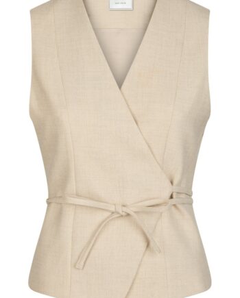 Neo Noir   Vest   Samara Melange Waistcoat   Beige Melange