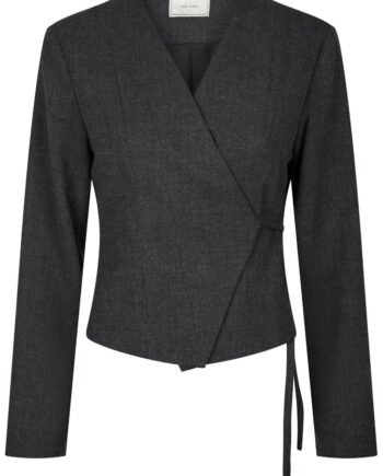 Neo Noir   Bluse   Simmi Wrap Blouse   Antracit