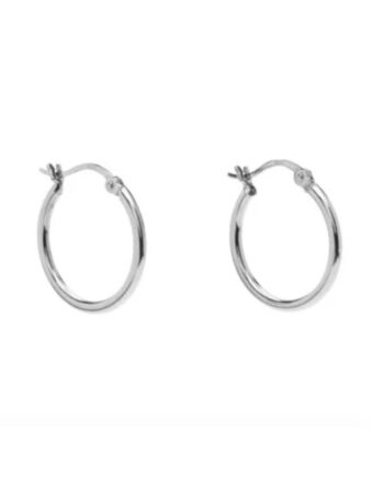 Pico   øreringe   Basic Medium Hoop   S silver