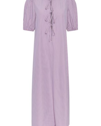 Pieces   Kjole   Pc Holly   O neck Tie Ankle Dress   Hydrangea Pirouette