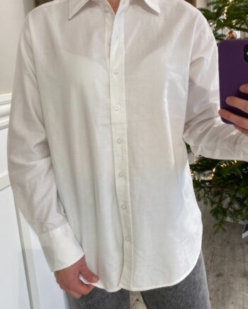 Pieces   Skjorte   Poppy Oxford Loose Shirt   Bright White