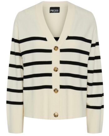 Pieces   Cardigan   Pc Sia Ls Cardigan   White Black