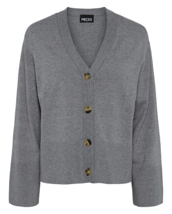 Pieces   Cardigan   Pc Sia Ls Cardigan   Medium Grey Melange