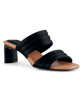 Shoe The Bear   Sandaler   Sylvi Padded Strap   Black Satin  levering Cirka    Hverdage