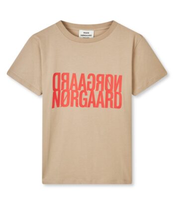 Mads Nørgaard   T shirt   Single Organic Trenda P Tee   Trench Coat Melange