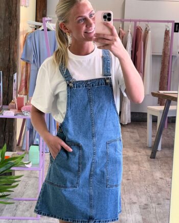 Sisters Point   Kjole   Obana Dress   M  Denim Wash