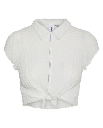 Something New   Top   Sn Mila Ss Cropped Top   Ibz Snow White